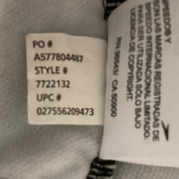 Speedo One Piece Ruched Swimsuit Sz 10 Blue Green Purple Black 11R - Picture 8 of 8